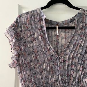 Free People Floral MIDI Top